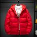 Men's clothing bright face stand collar cotton-padded coat trend thick warm coat wash cotton-padded coat_viptrois.com