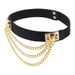 Punk Gold Rivet Women's Lazy Belt Ladies Elastic Wide Waistband Metal Waist Chain_viptrois.com