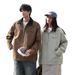Pure 2025 Spring New High-Quality Casual Korean Style Trendy Loose Versatile Turn-Down Collar Jacket For Men_viptrois.com
