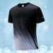 Men's Clothing Ice Silk Short Sleeve Thin Gradient Casual Sports Outdoor T Shirt_viptrois.com