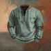 Cross-Border 3D Men's Half Zipper European American Autumn And Winter Printed Sweatshirt_viptrois.com