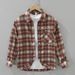Retro Plaid Long Sleeved Shirt For Men, Fashionable And Versatile, Artistic And Casual Loose Top_viptrois.com
