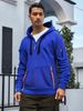 Men’s Fleece-Lined Hoodie – Streetwear Pullover With Kangaroo Pocket & Adjustable Drawstring (S-XXXL, 7 Colors)_viptrois.com