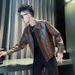 Stylish Streetwear Men's PU Jacket 2025 New Trendy Autumn Winter High-end Fashion Brand Coat_viptrois.com