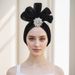 New Mesh Three Dimensional Flower Hat Band Alloy Accessories Baotou Hat_viptrois.com