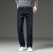 Large Size Men's Clothing European And American Style Jeans Men's Loose Elastic Washed Straight Pants Men's Slim Business Jeans_viptrois.com