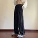 Men's Clothing Spring Hong Kong Style Trend Casual Sports Pants Oversize Loose Wide Leg Pants_viptrois.com