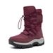「XGXC」Plush And Thickened Snow Boots For Men And Women High-top Cold-proof Couple Cotton Shoes Fashionable Casual Boots Winter High-top_viptrois.com