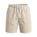 Men's Five-Point Linen Casual Sports Beach Shorts Loose Fit Solid Color Vacation Hawaiian Style_viptrois.com