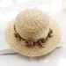 Flat Top Summer Japanese Classic Simple Wide Brim Women's Sun Protection Straw Hat_viptrois.com