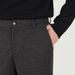 Men's Winter Business Casual Woolen Trousers Formal Fleece Lined Cropped Suit Pants_viptrois.com