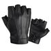 New PU leather half-finger gloves for men and women outdoor sports riding keyboard typing mobile game fishing gloves plus velvet thin_viptrois.com