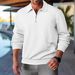Cross-Border E-commerce Spring Autumn Season European And American Fashion Men's New Solid Color Lapel Jacquard Half-Zip_viptrois.com