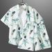 Short Sleeve Floral Shirt Hainan Island Beachwear Sanya Hawaiian Sports Fitness Thailand Men Couple Summer Thin Style_viptrois.com