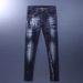 Men's Clothing High Street Fashion Men's Jeans Retro Blue Washed Holes Scratched Trendy Brand Elastic Tights Skinny Pants Men_viptrois.com