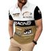 Men's Clothing Zipper Polo Shirt - 3D Racing Print Breathable Pique Knit With Modern Fit_viptrois.com