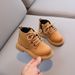 Children's autumn and winter British solid color simple short boots boys fashion Martin boots side zipper girls soft bottom single boots_viptrois.com