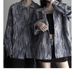 1 Autumn Winter New Striped Couple Small Fragrance Style Jacket American Street Loose Casual Men's Trendy Shirt_viptrois.com