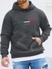 Men's Autumn And Winter Casual Fashionable Loose Hooded Sweatshirt ITALIA Letter Pattern Printed Warm Long Sleeved Pullover_viptrois.com