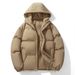 "Men's Oversized Hooded Puffer Jacket – Hong Kong Streetwear Style Winter Coat (Black/White/Gray-Green/Khaki, M-4XL)"_viptrois.com