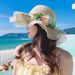 Women's Spring/Summer New Style Large Brimmed Grass Summer Beach Versatile Outdoor Luxury Sunscreen Hat Men_viptrois.com
