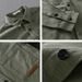 Autumn Simple Cotton Men's Long-sleeved Shirt, Casual Loose Men's Retro Solid-color Youth Shirt_viptrois.com