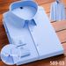 Seamless Bonded Stretch Shirt For Men – Wrinkle-Free & Breathable Business Casual Long Sleeve Shirt_viptrois.com