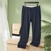 Men's Clothing Plus Size Medium And High Waist Casual Pants Plus Fat Plus Size Loose Men's Trousers Fat Guy Stretch Pants_viptrois.com