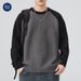 Pure Muchu Clothing | Autumn Winter New Style Raglan Sleeve Color-Block Pine Check Sweater Men's Loose American Heavy_viptrois.com