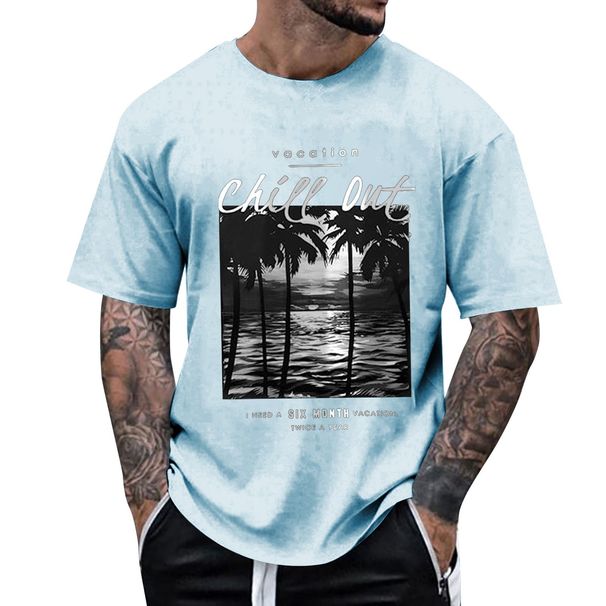Men's Clothing Summer Men's Loose Casual Short Sleeve New Fashion Shirt_viptrois.com