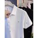 Men's Clothing Summer New Men's Slim Short Sleeved Trendy Brand Two Color Small Heart Print Temperament Versatile Short Sleeved Polo Shirt_viptrois.com