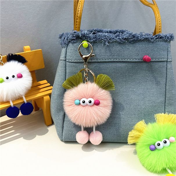 Bag Charm Celebrity Cute Cartoon Doll Keychain Ugly Cute Plush Doll Bag Pendant Car Key Chain Ornaments_viptrois.com