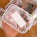 Transparent waterproof PVC small transparent makeup portable travel toilet cleaning organizer storage bag Y241023_viptrois.com