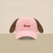 Screaming Sausage Dog Baseball Female Ins Funny Ears Pinching Sunshade Versatile Face Showing Small Duck Tongue Hat_viptrois.com