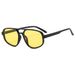 Men's Sunglasses Oval Sunglasses Trendy Fashion Men And Women Sunglasses Anti Ultraviolet Glasses_viptrois.com