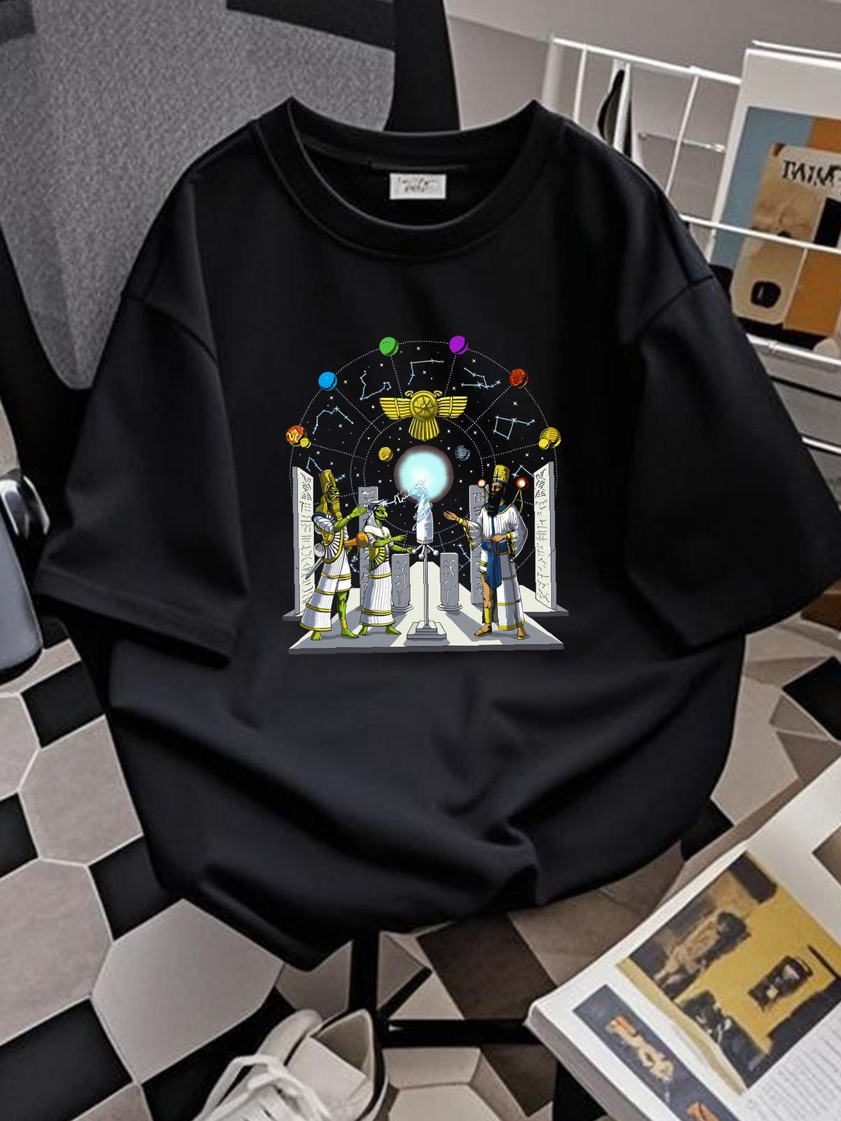 NEW LIMITED Anunnaki Aliens Space Science Fiction Ancient Sumerian Gods T Shirt Breathable Stretched Comfortable Designer Clothes Slightly Summer_viptrois.com
