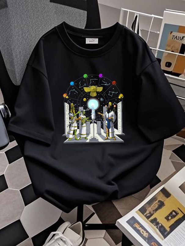 NEW LIMITED Anunnaki Aliens Space Science Fiction Ancient Sumerian Gods T Shirt Breathable Stretched Comfortable Designer Clothes Slightly Summer_viptrois.com
