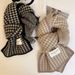 Korean Version Classic Houndstooth New Double-Sided Scarf For Women, Autumn And Winter Warm Fashion Knitted Neck Warmer,_viptrois.com