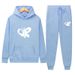 Men's Clothing 2025 Autumn And Winter New American Butterfly Print Unisex Hoodie Plus Velvet Thickened Casual Sports Suit_viptrois.com