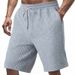 Men's Clothing Men's Summer Heavyweight Light Luxury Double Line Jacquard Leisure Sports Loose Trendy Beach Shorts_viptrois.com