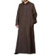Men's Moslem Simple Long Men's Hooded Shirt Muslim Robe Male_viptrois.com