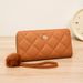 Rose Exquisite Long Wallet New Style Fresh Small Fragrance Style Ladies Large Capacity Coin Purse_viptrois.com