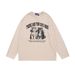 Animal Kitten Print Base Round Neck Sweatshirt Spring Autumn Loose Casual Long Sleeve T-Shirt Top Men Ins Street Fashion_viptrois.com
