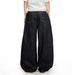 American High Street Scimitar Jeans Men's Button Front Loose Wide-Leg Vibe Trendy Brand Silhouette Scythe Pants_viptrois.com