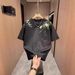 Summer Floral Letter Embroidery Crew Neck T-Shirt For Men Short Sleeve Loose Fit Casual Versatile Couple Style Top_viptrois.com