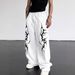 Y2K Gothic Print Jogger Pants – Unisex Wide-Leg Sweatpants With Drawstring, Dark Aesthetic Streetwear_viptrois.com