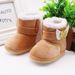 Baby shoes 0-1 year old newborn baby shoes high-top solid color snow boots turn-up sleeve does not fall off velvet padded cotton shoes_viptrois.com