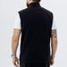 Men’s Fleece Zip-Up Vest – Lightweight Polyester Blend, Stand Collar & Multi-Pocket Design For Outdoor & Casual Wear_viptrois.com