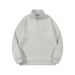 Men's Clothing Fleece Stand Collar Half Zipper Sweater Loose Sweater Plus Velvet Warm Autumn And Winter Jacket Top_viptrois.com