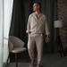 Men's Clothing European And American New Men's Casual Sports Long Sleeved Trousers Two Piece Suit Light Mature Simple Beach Men's Suit_viptrois.com